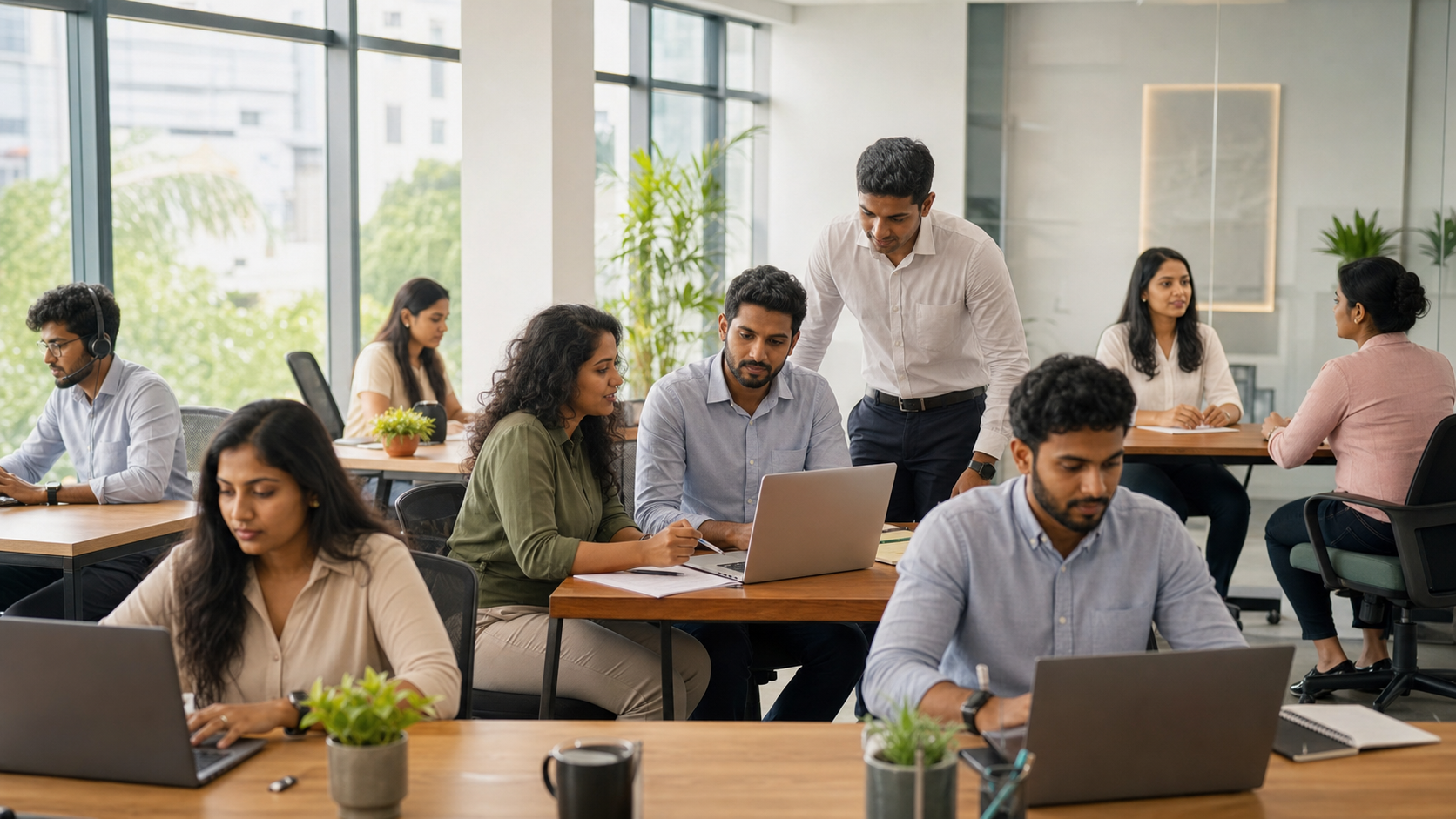 Australian professionals collaborating with offshore teams