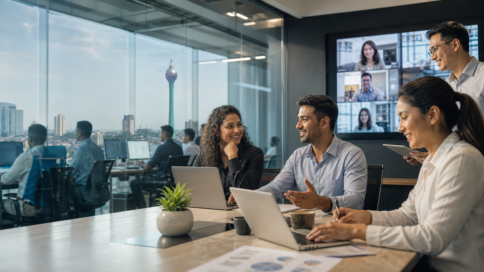 AI-enabled offshore staffing dashboard preview